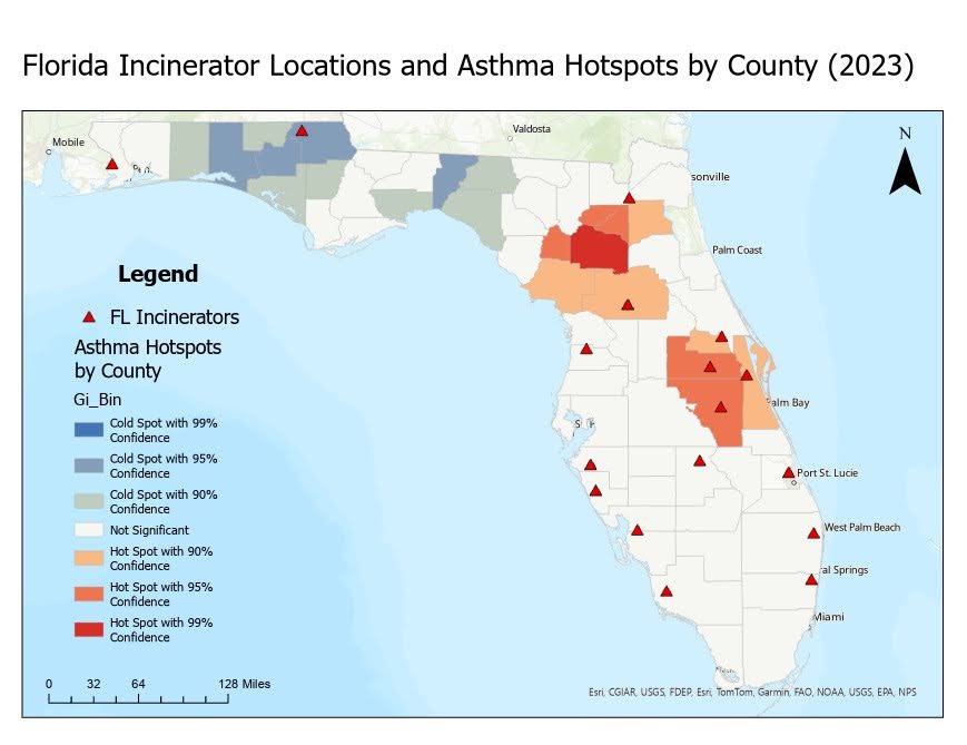 Asthma hotspots map